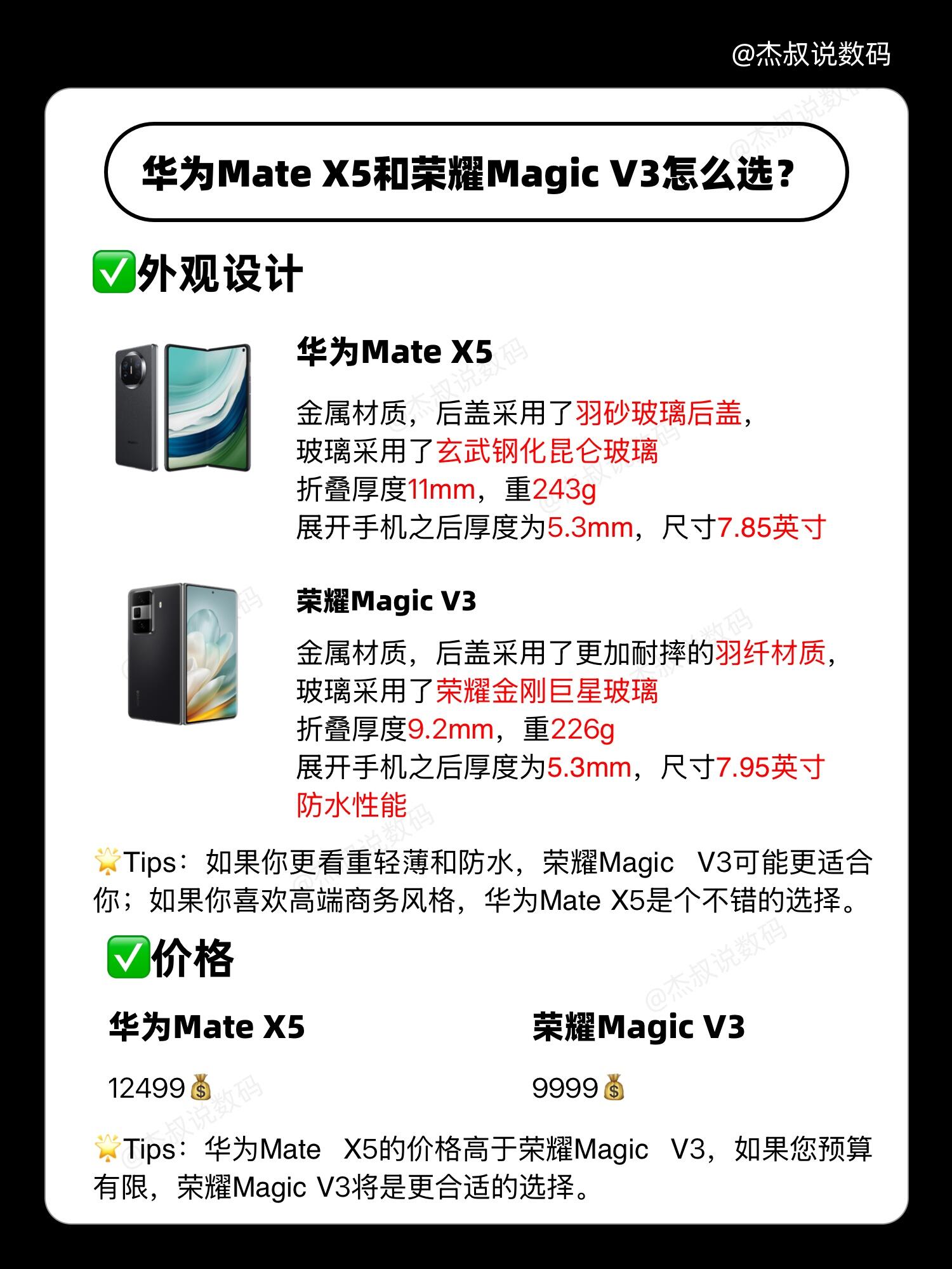 华为新品的区别 华为新款对比分析 