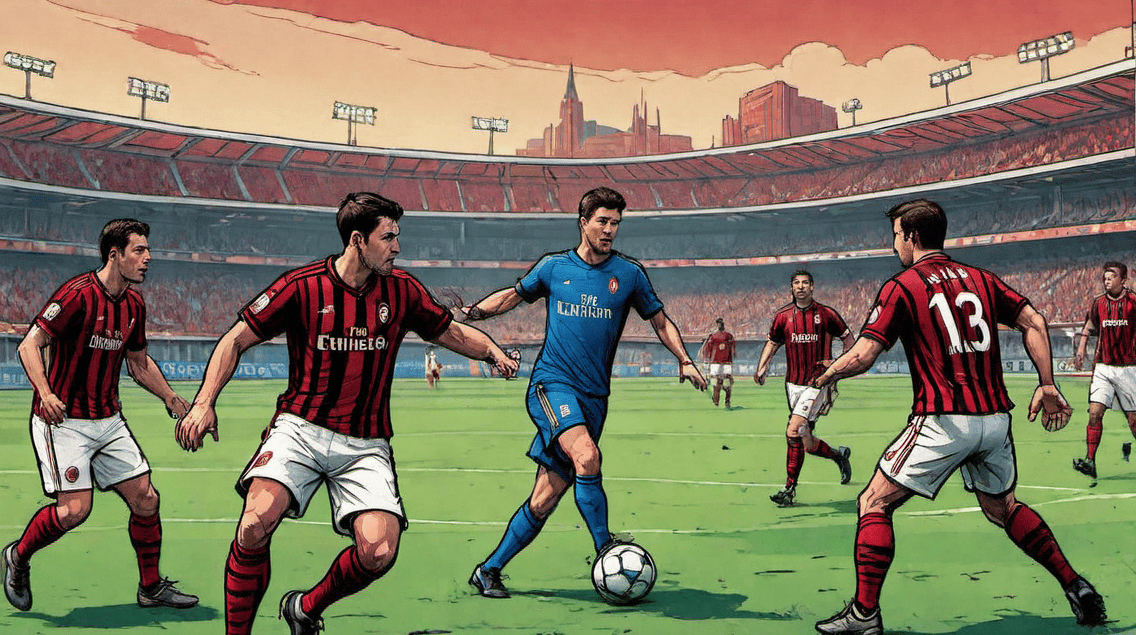 包含欧洲豪门争夺胜利，球场上风起云涌的词条