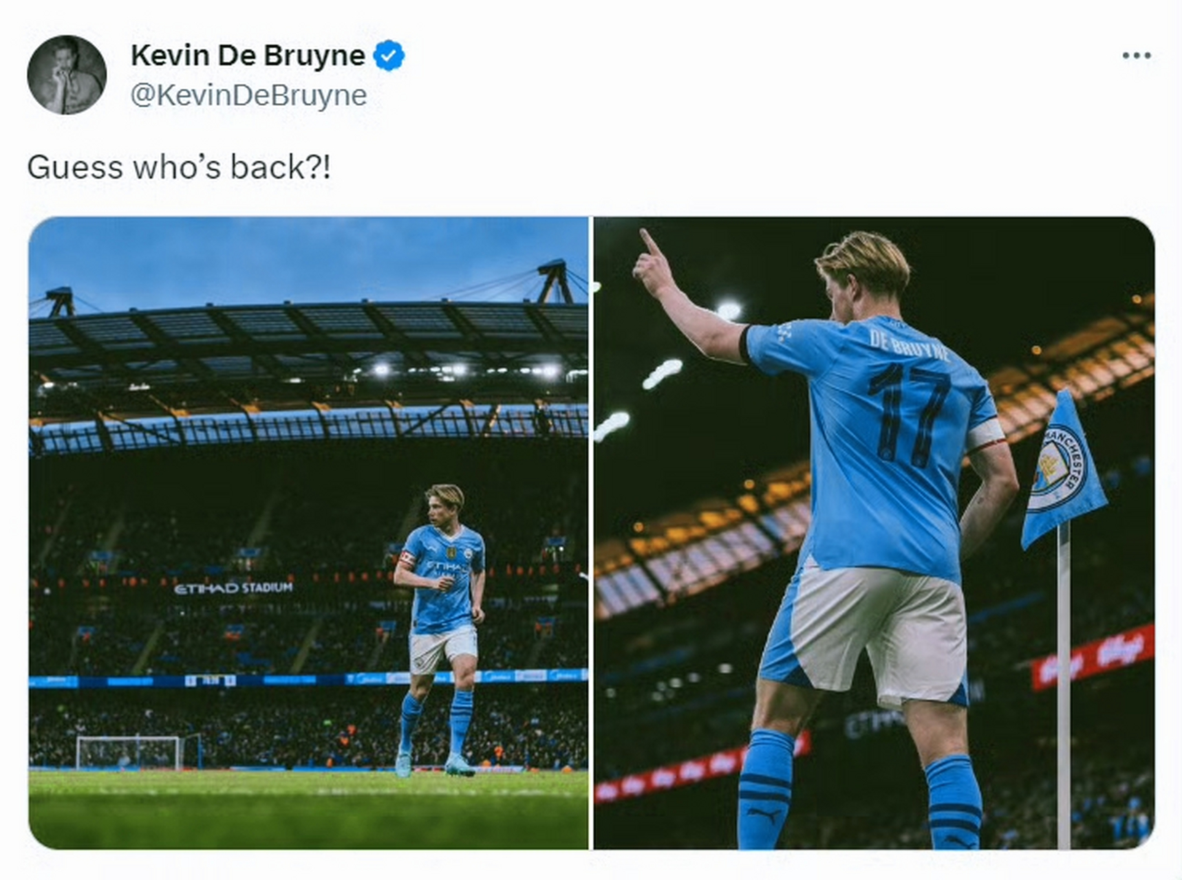 曼城中场核心伤愈归队,能否重返首发? 曼城中场核心伤愈归队,能否重返首发?