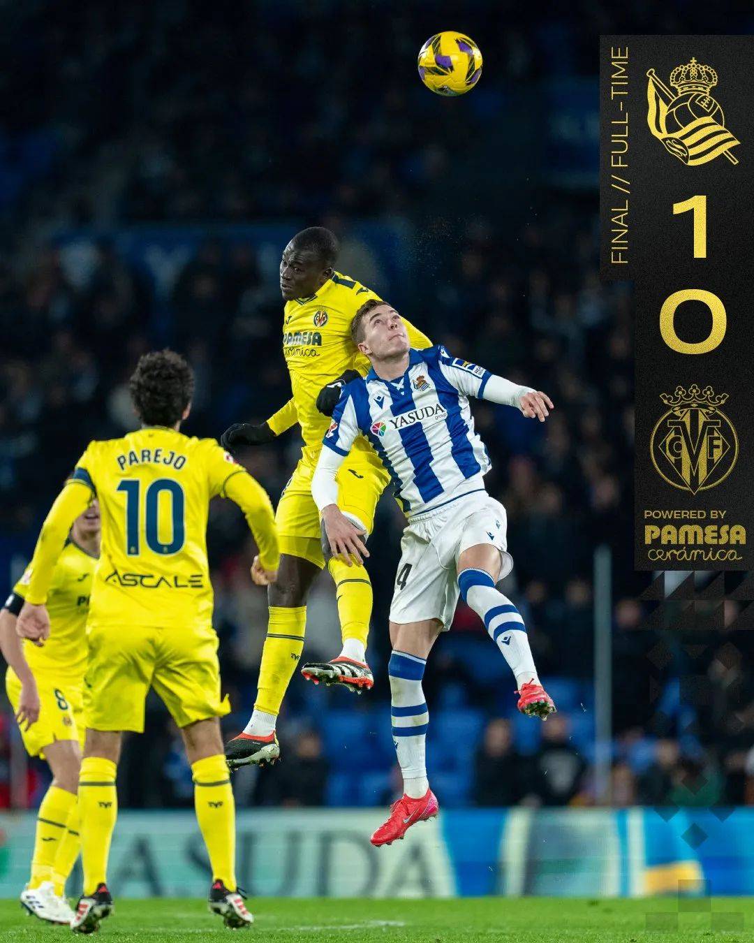 比利亚雷亚尔客场告捷，全队斗志昂扬的简单介绍